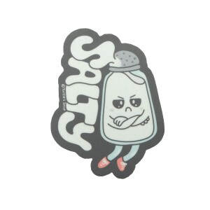 Salty Salt Shaker Vinyl Sticker
